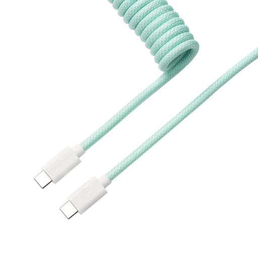 Keychron Coiled Aviator Cable - Mint/Straight-0