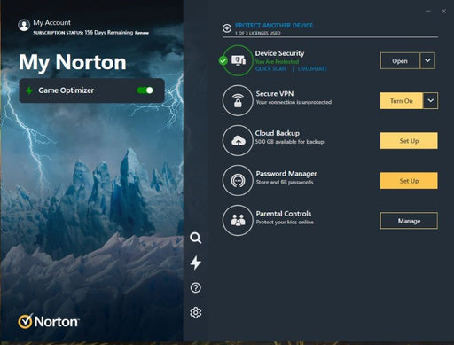 Norton 360 Gamer 50Gb AF 1 User 5 Device 12 Months-1