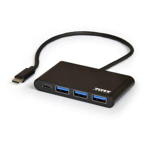 Port USB Type-C to 3 x USB3.0 and 1 x Type-C PD 30cm 4 Port Hub - Black-0