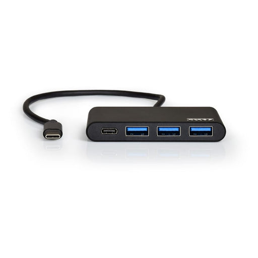Port USB Type-C to 3 x USB3.0 and 1 x Type-C PD 30cm 4 Port Hub - Black-1