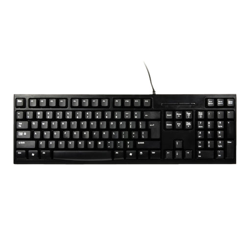 Port Connect Office Budegt Wired Keybaord-Black-0