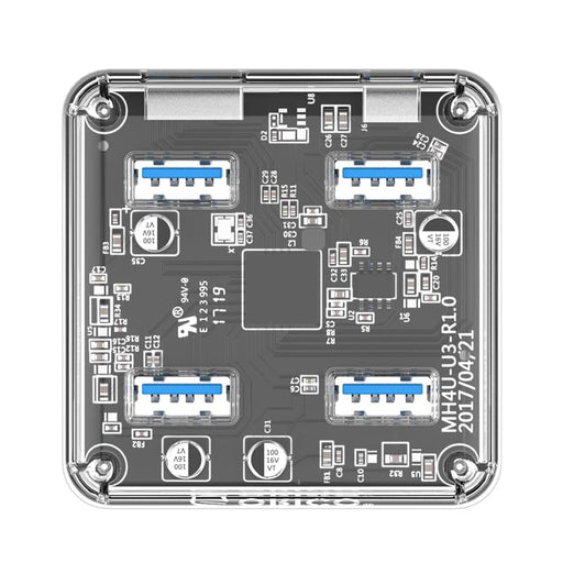 ORICO 4 Port USB Hub Transparent 1M-1