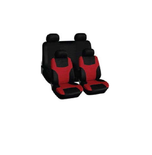 9 Piece Seat Covers Skini Red/Black
