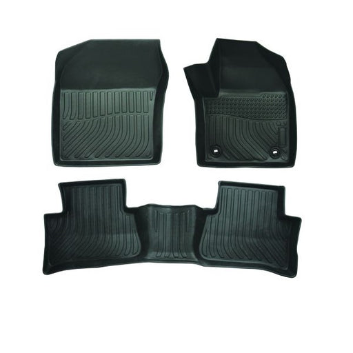 Heavy Duty 3 Piece Moulded Car Mat Set for Toyota C-HR from 2018 to 2020