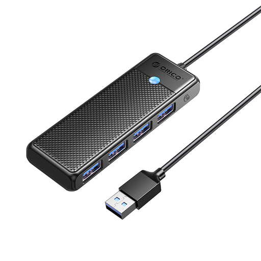 ORICO PW Series 4-Port USB3.0 Hub | USB-A | USB-A3.0 x 4 (5GBPS Sharing) | 15cm |Black-0