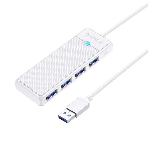 ORICO PW Series 4-Port USB3.0 Hub | USB-A | USB-A3.0 x 4 (5GBPS Sharing) | 15cm |White-0