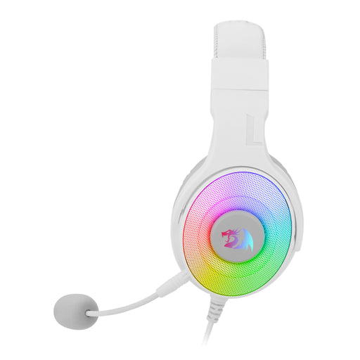 REDRAGON Over-Ear PANDORA USB (Power Only)|Aux (Mic and Headset) RGB Gaming Headset - White-1