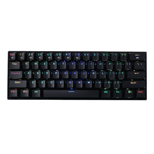 REDRAGON DRACONIC PRO Mechanical 61 Key|Bluetooth 5.0|RGB 9 Colour Modes|Rechargable Battery|Type-C Charging Cable Gaming Keyboard - Black-0
