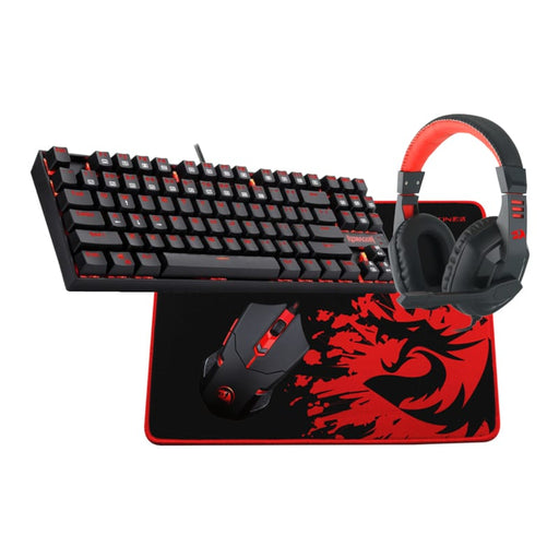 REDRAGON 4IN1 Mechanical Gaming Combo Mouse|Mouse Pad|Headset|Mechanical Keyboard-0