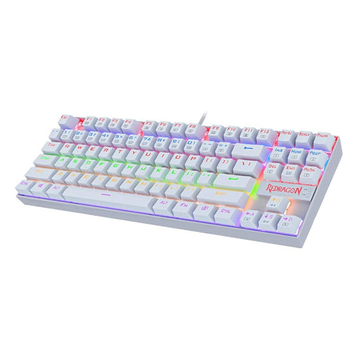 REDRAGON KUMARA Mechanical 87 Key|RGB Backlit Gaming Keyboard - White-1