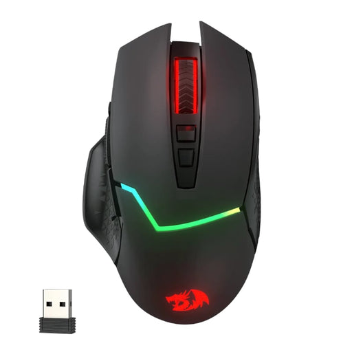 REDRAGON Mirage Pro 8000DPI RGB Wireless Gaming Mouse - Black-0