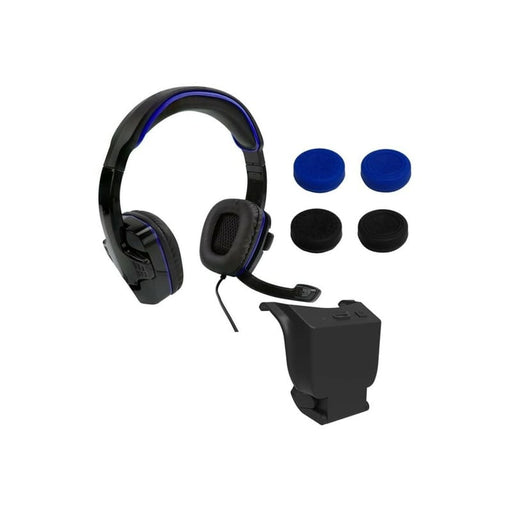 Sparkfox PlayStation 4 Headset|High-Capacity Battery|3m Braided Cable|Thumb Grip Core Gamer Combo-0