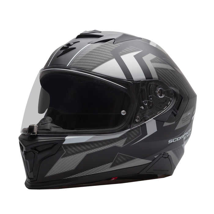 Scorpion EXO-520 Evo Air Sensus Helmet Black/Silver Matt