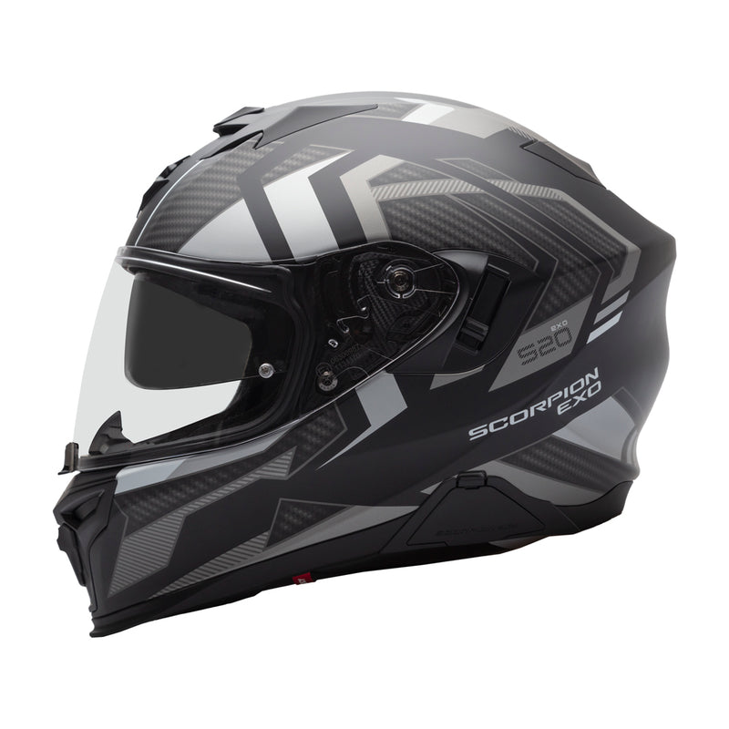 Scorpion EXO-520 Evo Air Sensus Helmet Black/Silver Matt