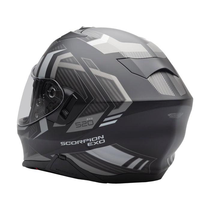 Scorpion EXO-520 Evo Air Sensus Helmet Black/Silver Matt