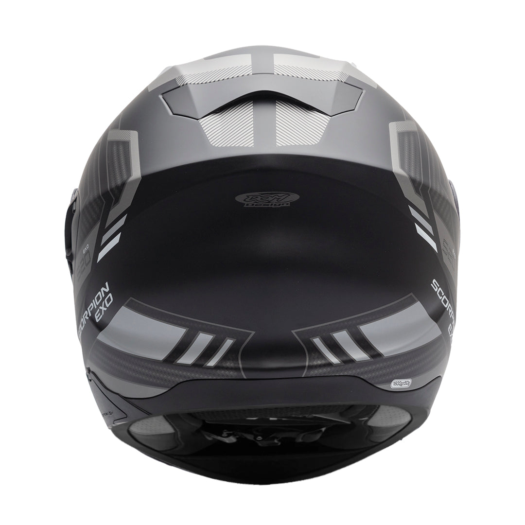 Scorpion EXO-520 Evo Air Sensus Helmet Black/Silver Matt — Maxinc