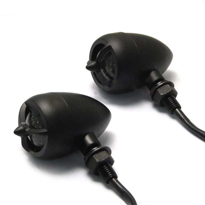 Max-Inc Black Alloy LED Custom HD Turn Signals / Indicators - Smoked Lense