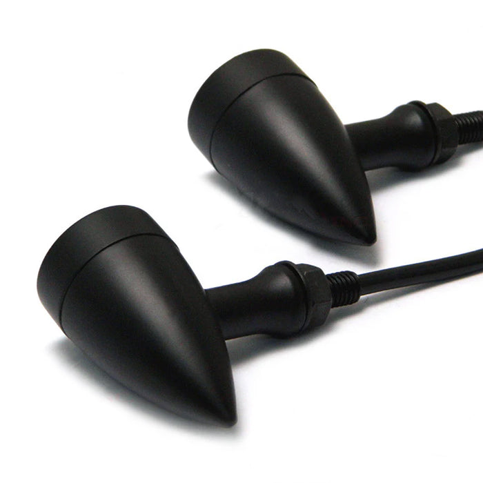 Max-Inc Black Alloy Classic LED Turn Signals / Indicators