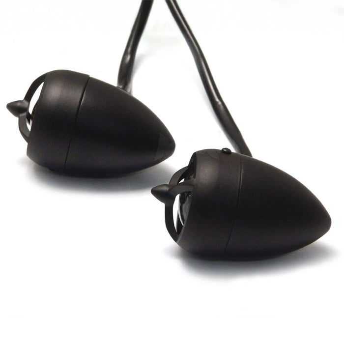 Max-Inc Black Alloy LED Custom HD Turn Signals / Indicators - Smoked Lense