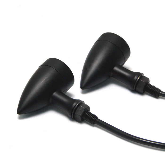 Max-Inc Black Alloy Classic LED Turn Signals / Indicators
