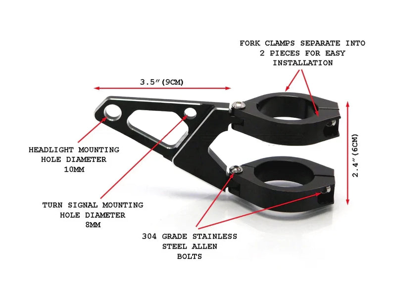 MAX Blade High Quality CNC Machined Headlight Brackets