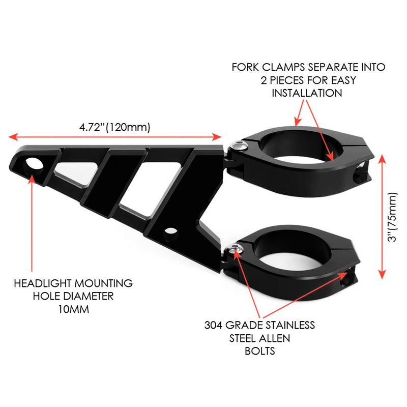 MAX Stomp CNC T6061 Headlight Brackets