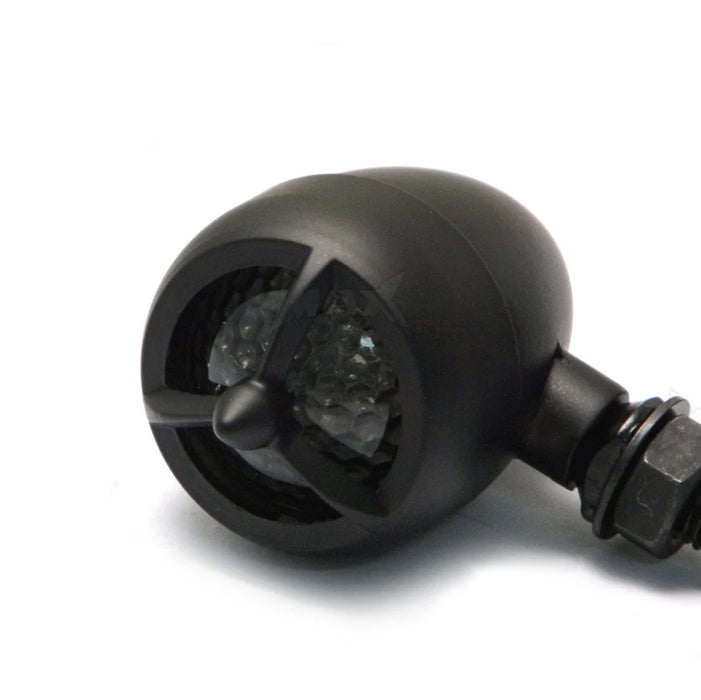 Max-Inc Black Alloy LED Custom HD Turn Signals / Indicators - Smoked Lense