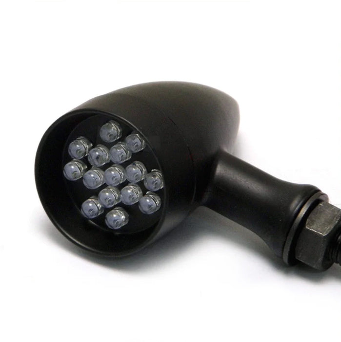 Max-Inc Black Alloy Classic LED Turn Signals / Indicators