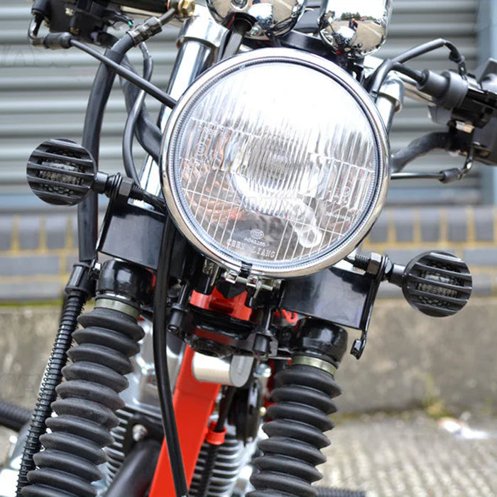 Max-Inc Matte Black Aluminium Prison Bar LED Turn Signals / Indicators - Smoked Lens