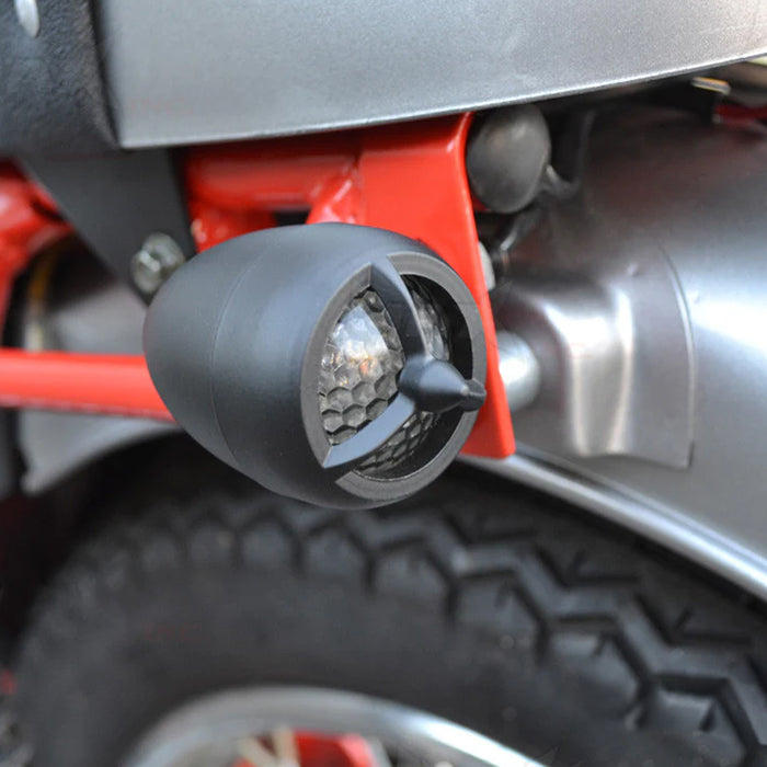Max-Inc Black Alloy LED Custom HD Turn Signals / Indicators - Smoked Lense