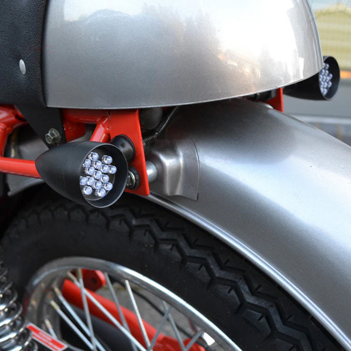 Max-Inc Black Alloy Classic LED Turn Signals / Indicators