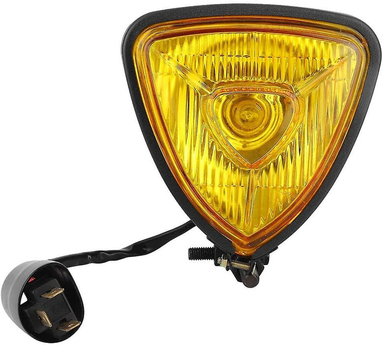 Vintage Triangle Headlight - Yellow Lens