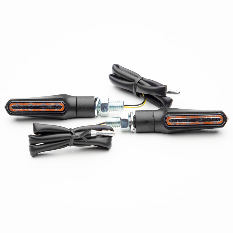 LED Turn Signals/Indicators - Black - Smoke Lens