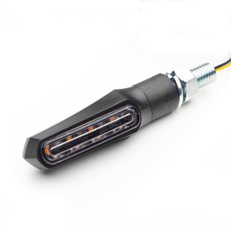 LED Turn Signals/Indicators - Black - Smoke Lens