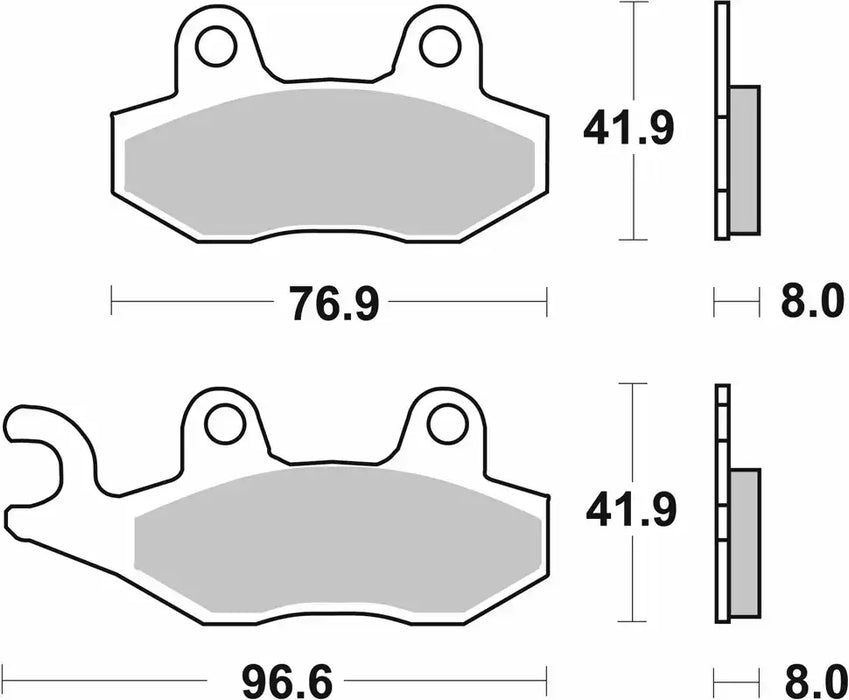 SBS (611LS) FA135 Sinter Rear Brake Pads