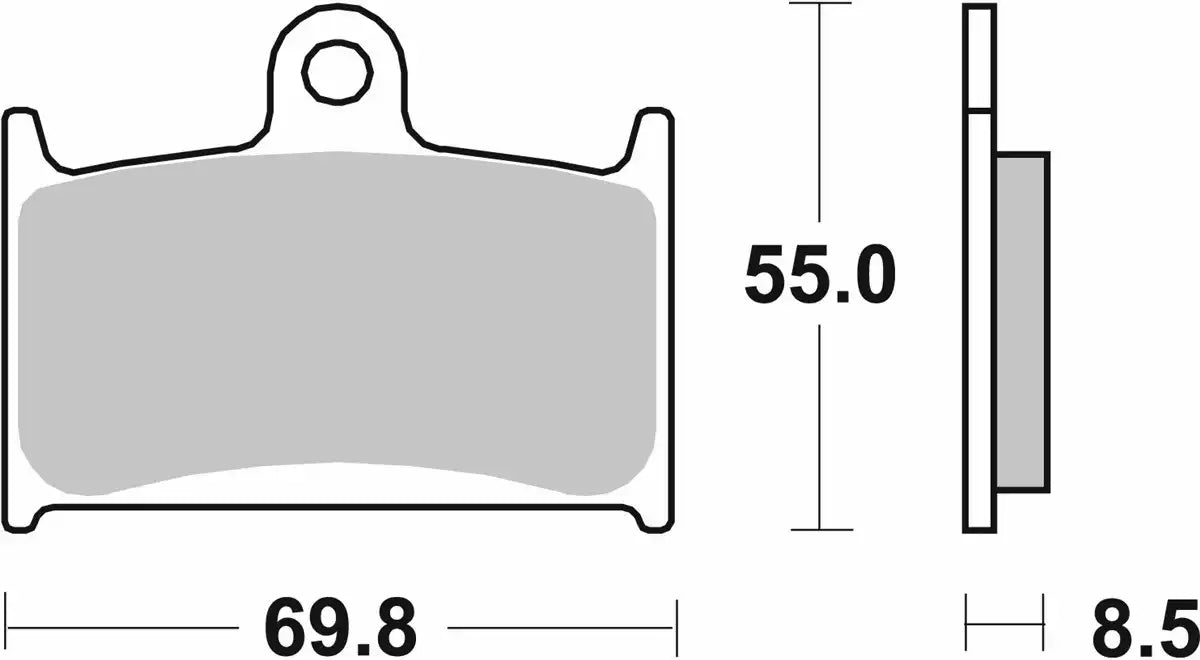 SBS (624HS) FA145/FA236 Sinter Front Brake Pads