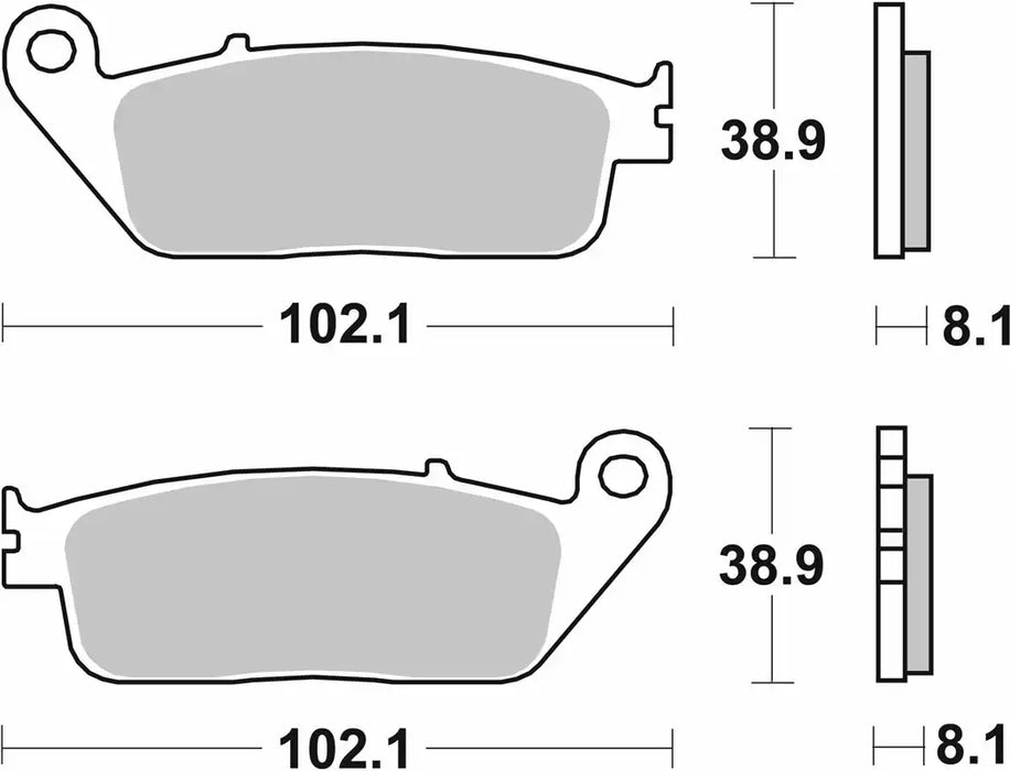 SBS (627HS) FA142 Sinter Front Brake Pads