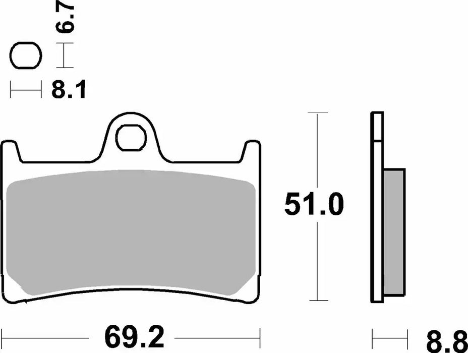 SBS (634HS) FA252 Sinter Front Brake Pads