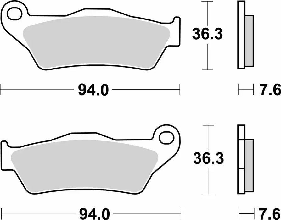 SBS (671LS) FA181 Sinter Rear Brake Pads