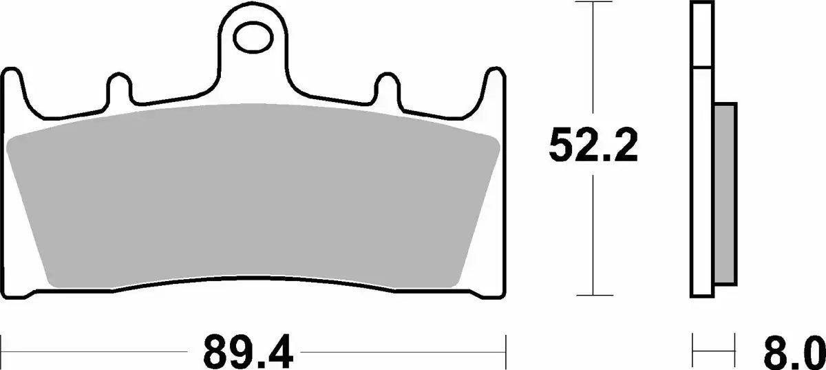 SBS (686HS) FA188 Road EVO Sinter Front Brake Pads