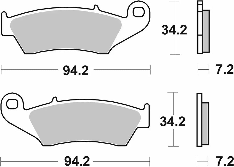 SBS (694HS) FA694 Sinter Front Brake Pads