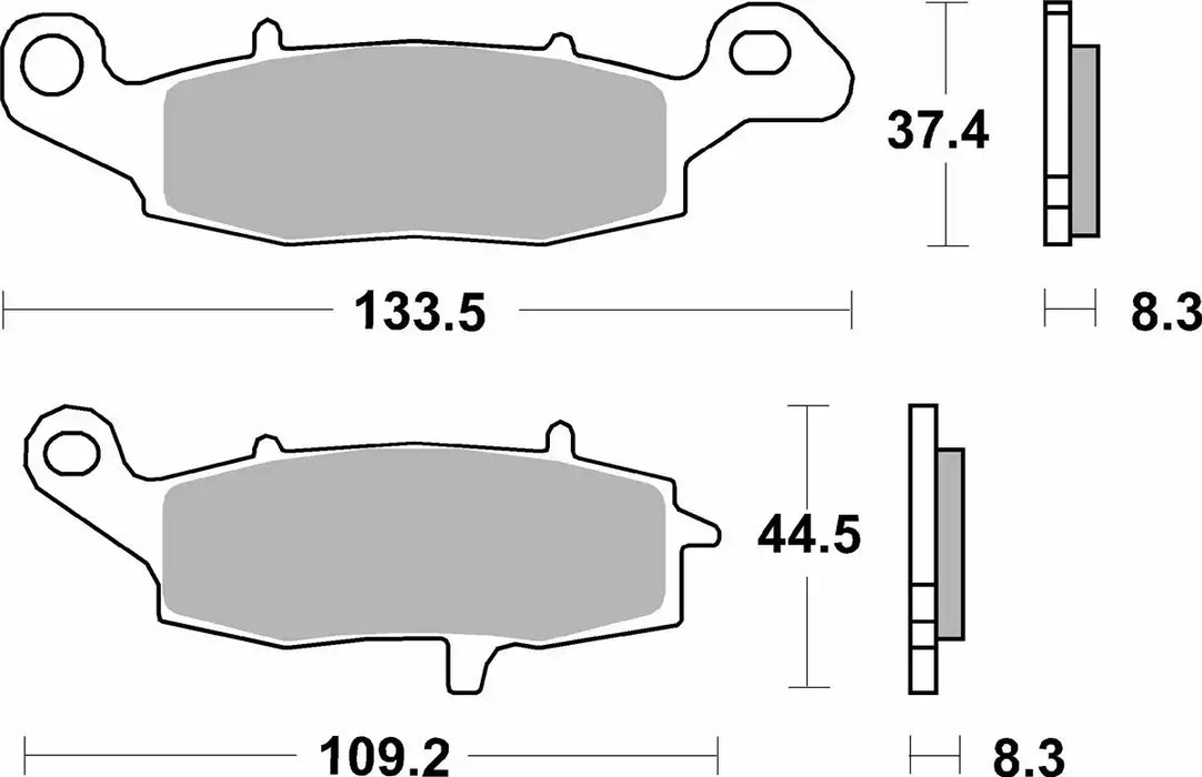 SBS (705HS) FA229 Road Sinter Front Break Pads