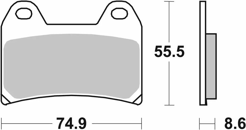 SBS (706HS) FA244 EVO Sinter Front Brake Pads