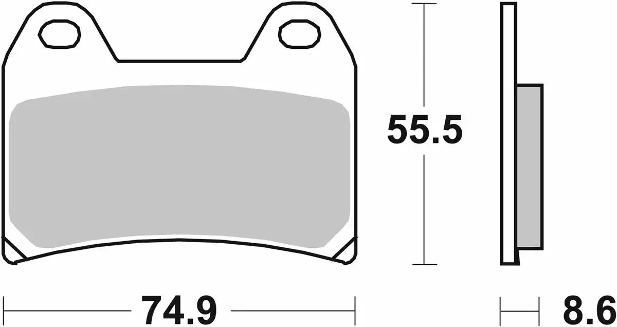 SBS (706HS) FA244 EVO Sinter Front Brake Pads