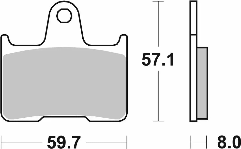 SBS (715LS) FA254 Sinter Rear Break Pads