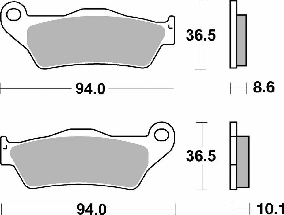 SBS (742LS) FA363 Sinter Rear Break Pads