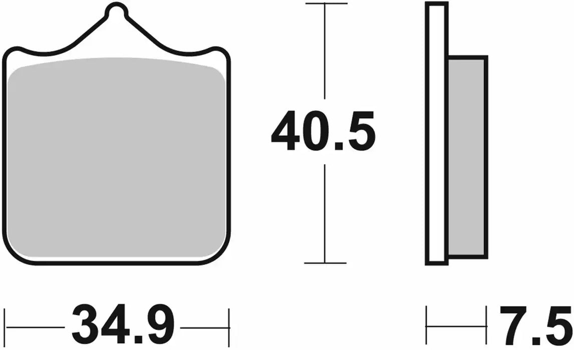 SBS (762HS) FA322 Sinter Front Brake Pads