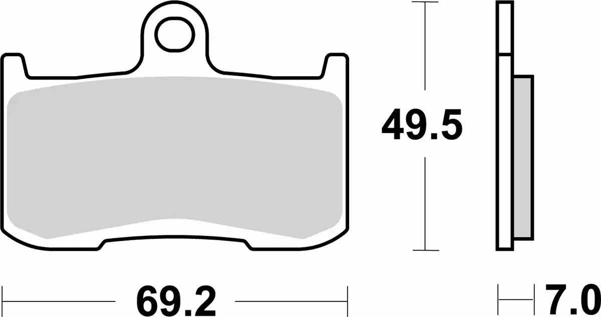 SBS (782HS) FA347 EVO Sinter Front Brake Pads