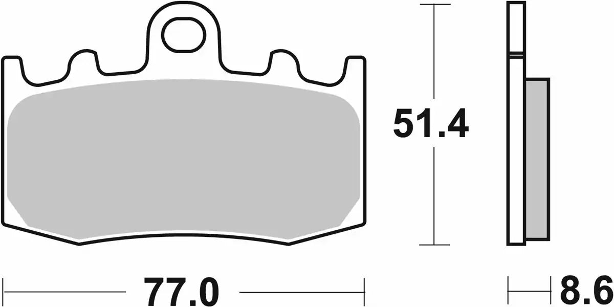 SBS (796HS) FA335 Road Sinter Front Brake Pads