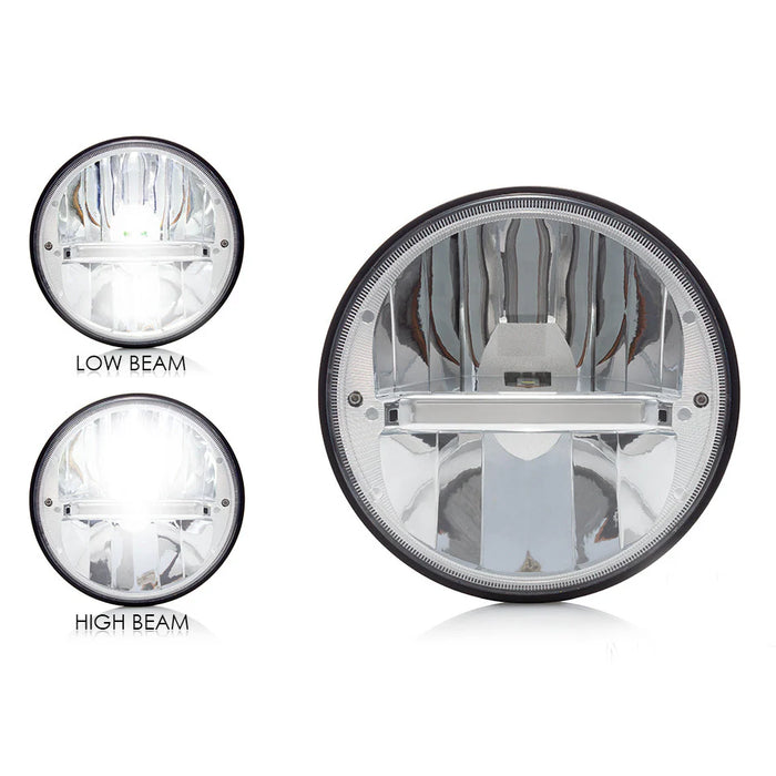 Max-Inc 7" Chrome Classic Reflector Type LED Headlight Insert